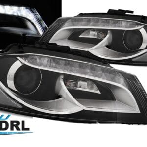 faruri audi a3 8p sportback drl dayline daylight cu lupa bixenon