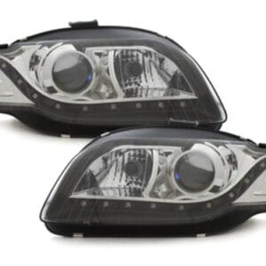faruri audi a4 b7 dayline drl daylight cu lupa xenon