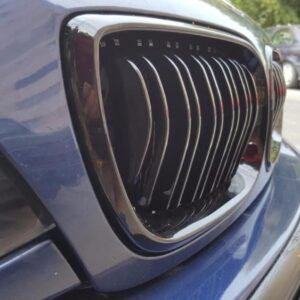 nari grile duble capota negru lucios