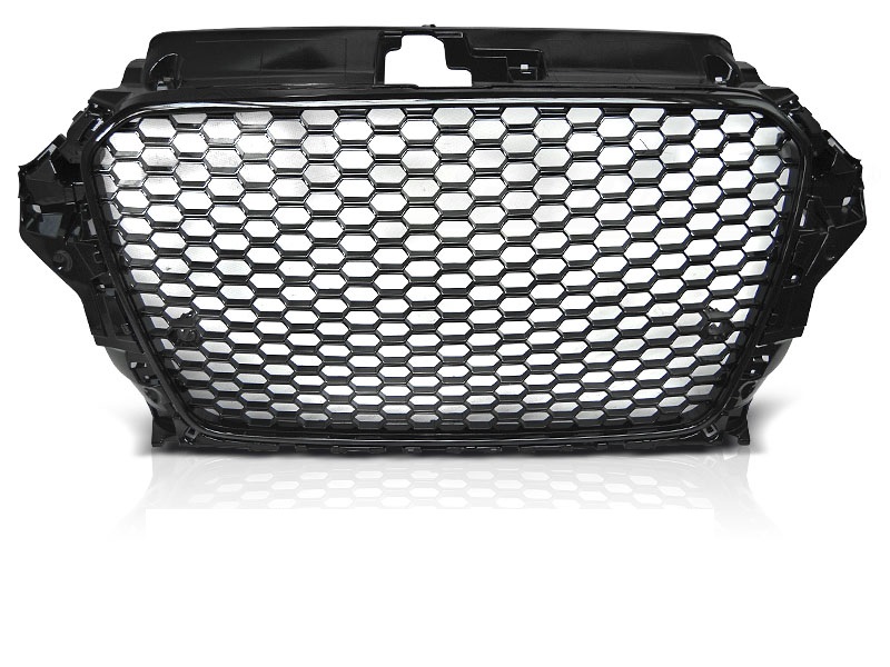 grila fagure audi a3 8v Rs look negru lucios